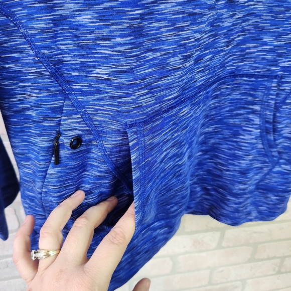 Calvin Klein Performance Womens Blue+White Hooded Wicking💧Sweater S - Picture 9 of 14